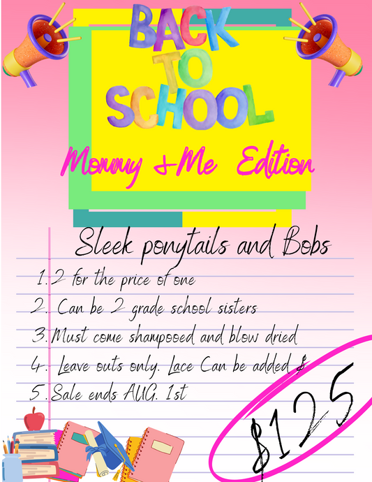 Back2School Mommy and Me