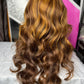 24” Highlighted Transparent Frontal Wig